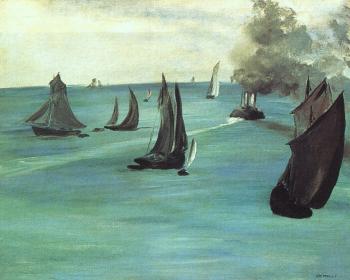 Edouard Manet : The Beach at Sainte Adresse